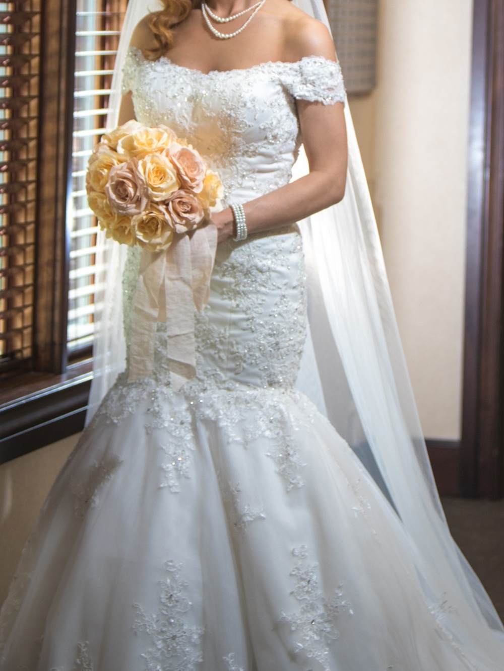 White Bridal-Style Camera Dress for Wedding Portraits